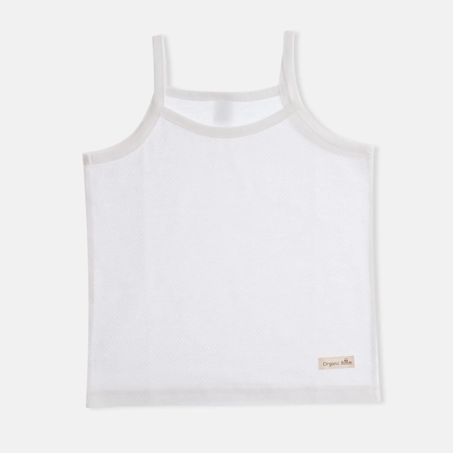 100% Certified Organic Cotton Breathable Tank Tops Lightweight Jacquard Super Soft Camisole Undershirts Toddler Boys Girls