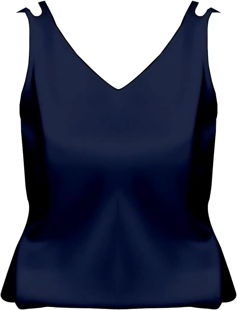 2025 Summer New V-Neck Plus Size Women's Camisole Tank Top, Versatile, Age-Defying & Chic,Causal Style Sizes (M - 4XL)