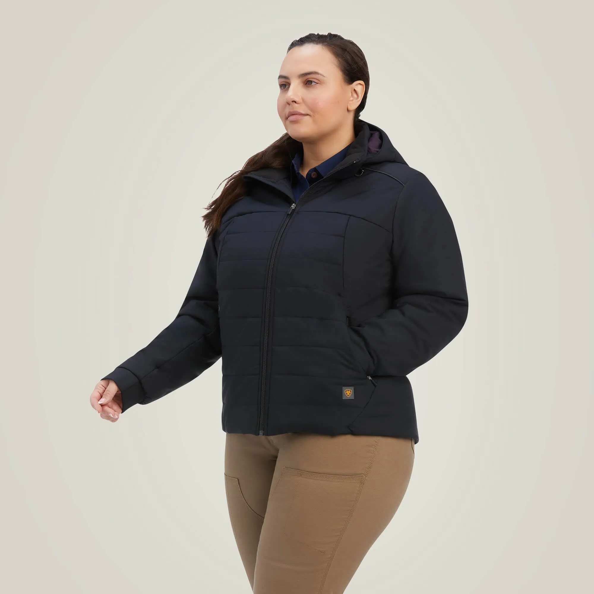 Ariat Women's Rebar Valkyrie Stretch Canvas Insulated Jacket Black