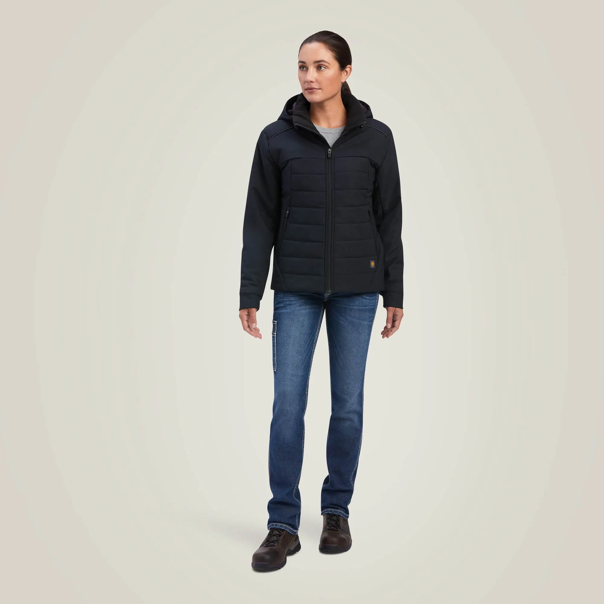 Ariat Women's Rebar Valkyrie Stretch Canvas Insulated Jacket Black