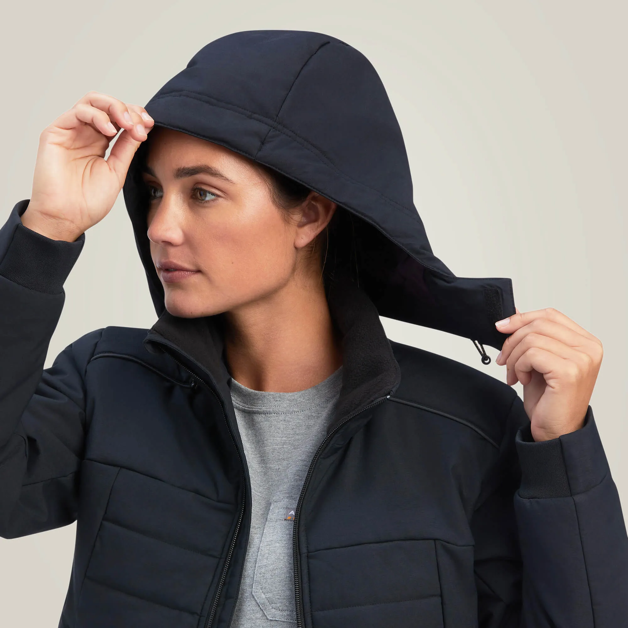 Ariat Women's Rebar Valkyrie Stretch Canvas Insulated Jacket Black
