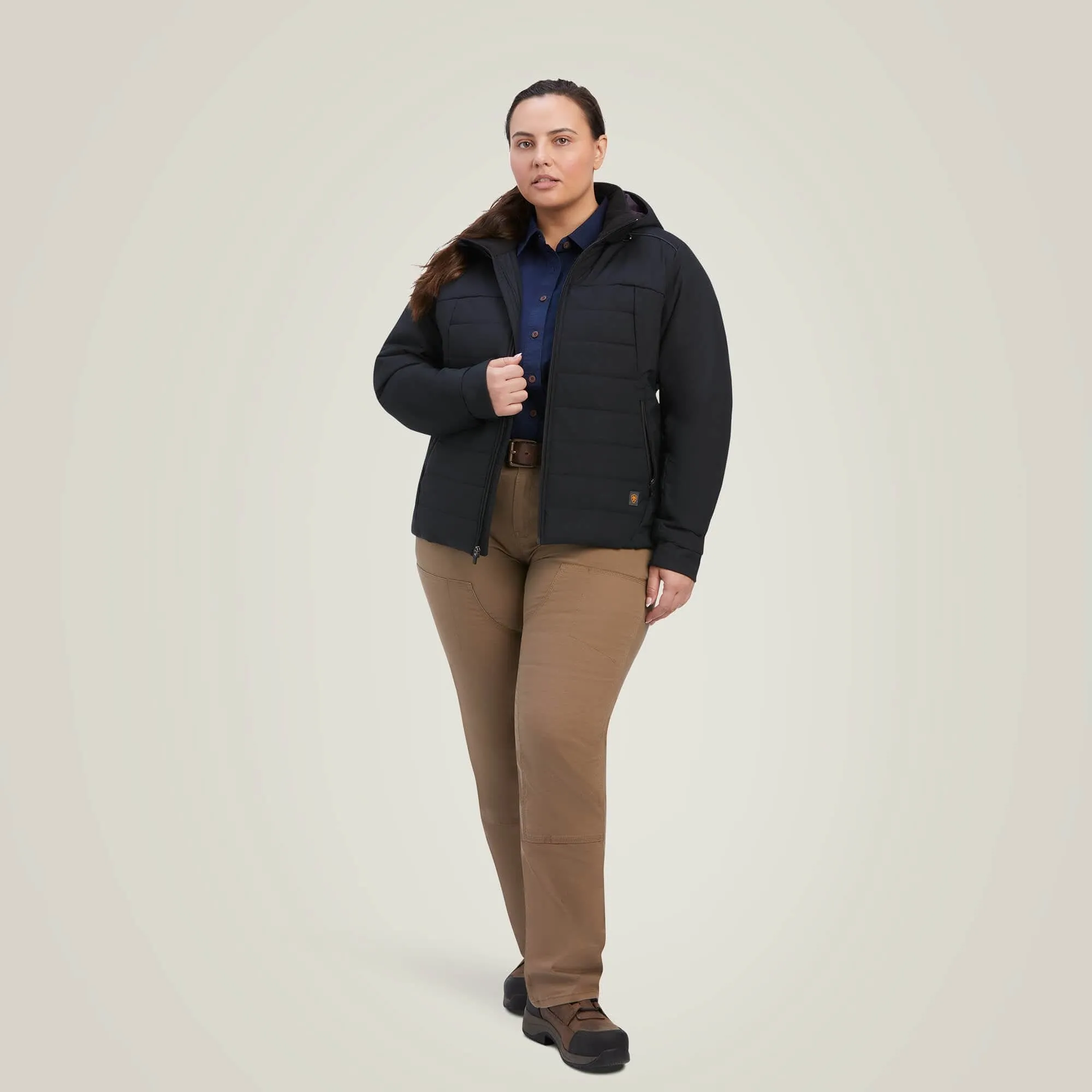 Ariat Women's Rebar Valkyrie Stretch Canvas Insulated Jacket Black