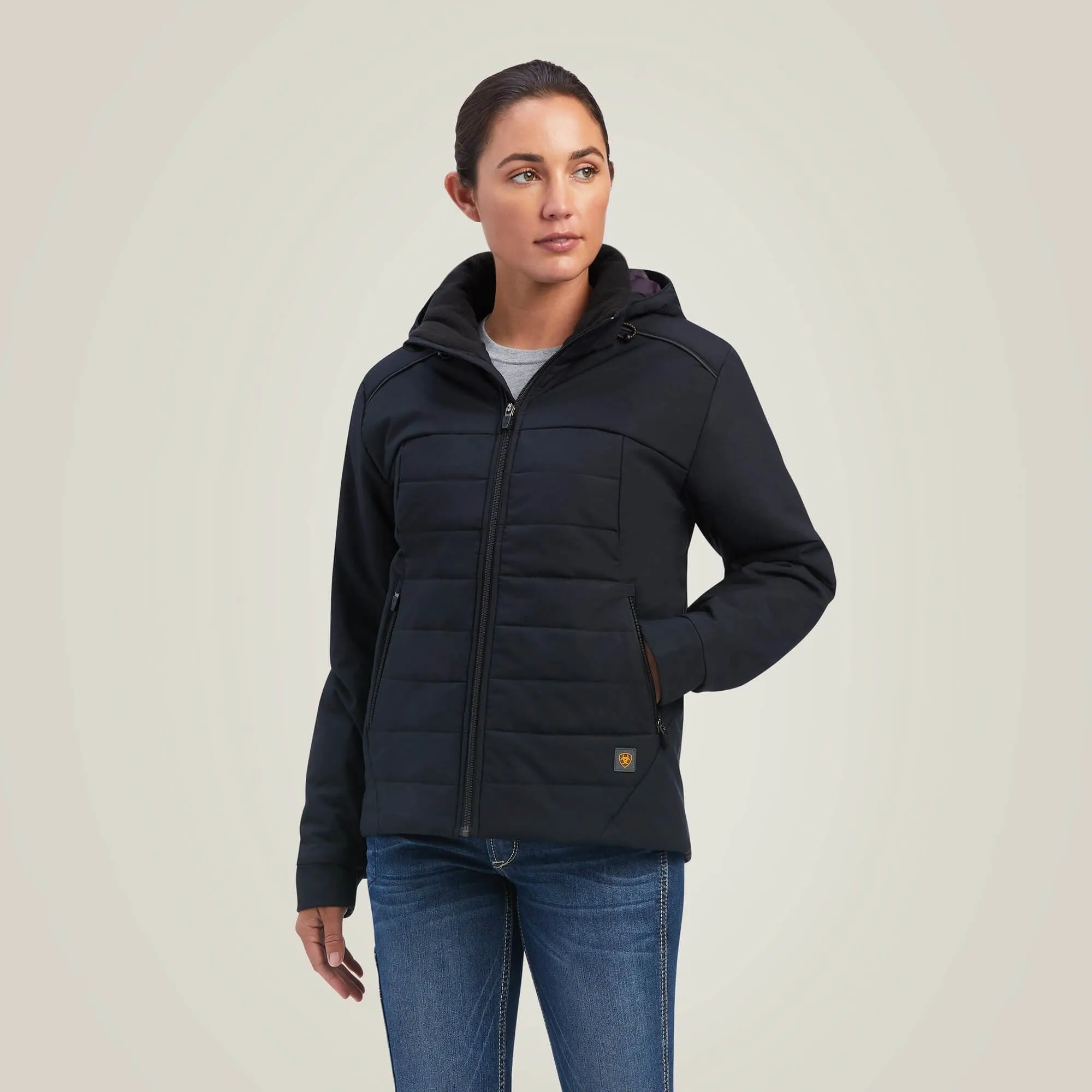 Ariat Women's Rebar Valkyrie Stretch Canvas Insulated Jacket Black