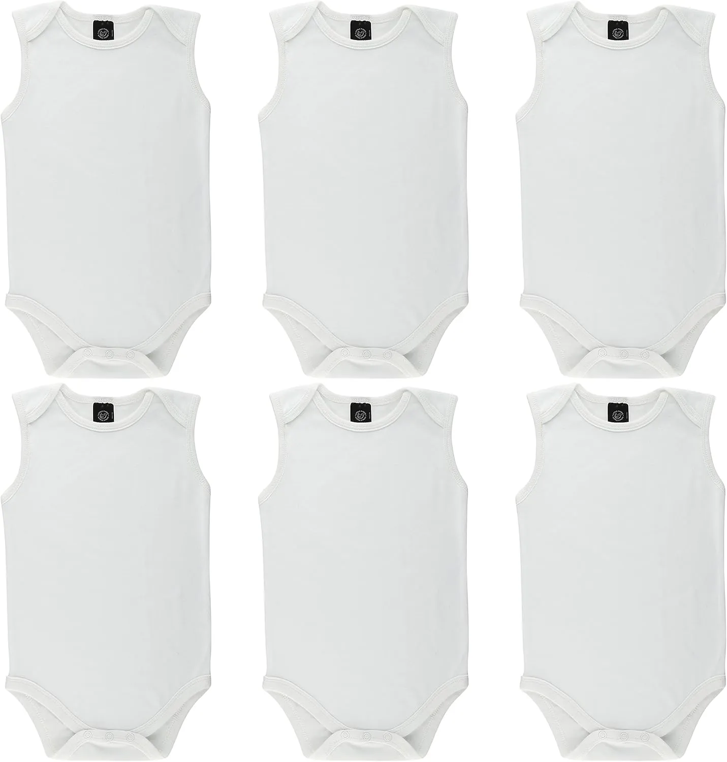 Baby Soft Natural Cotton White Undershirts Bodysuits
