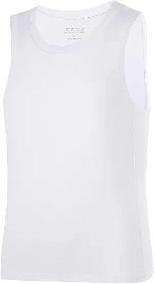 Boys Compression Tank Tops Athletic Quick Dry Sleeveless Undershirts, Soft Tagless Base Layer Shirt for Youth Kids