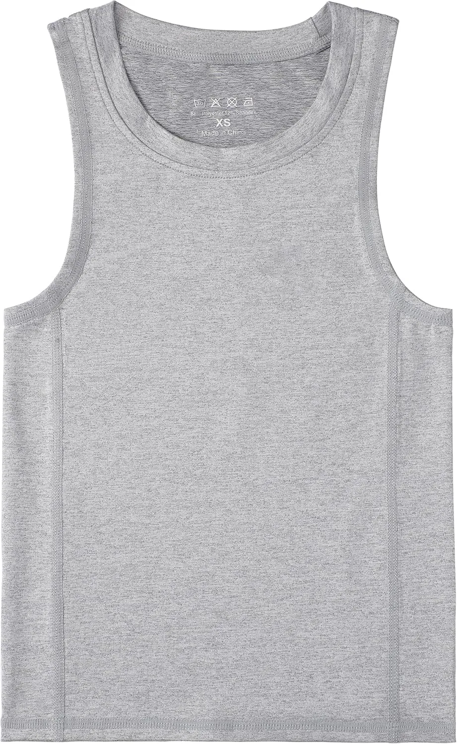 Boys Compression Tank Tops Athletic Quick Dry Sleeveless Undershirts, Soft Tagless Base Layer Shirt for Youth Kids