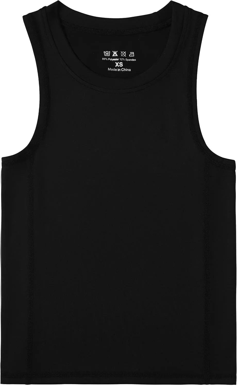 Boys Compression Tank Tops Athletic Quick Dry Sleeveless Undershirts, Soft Tagless Base Layer Shirt for Youth Kids