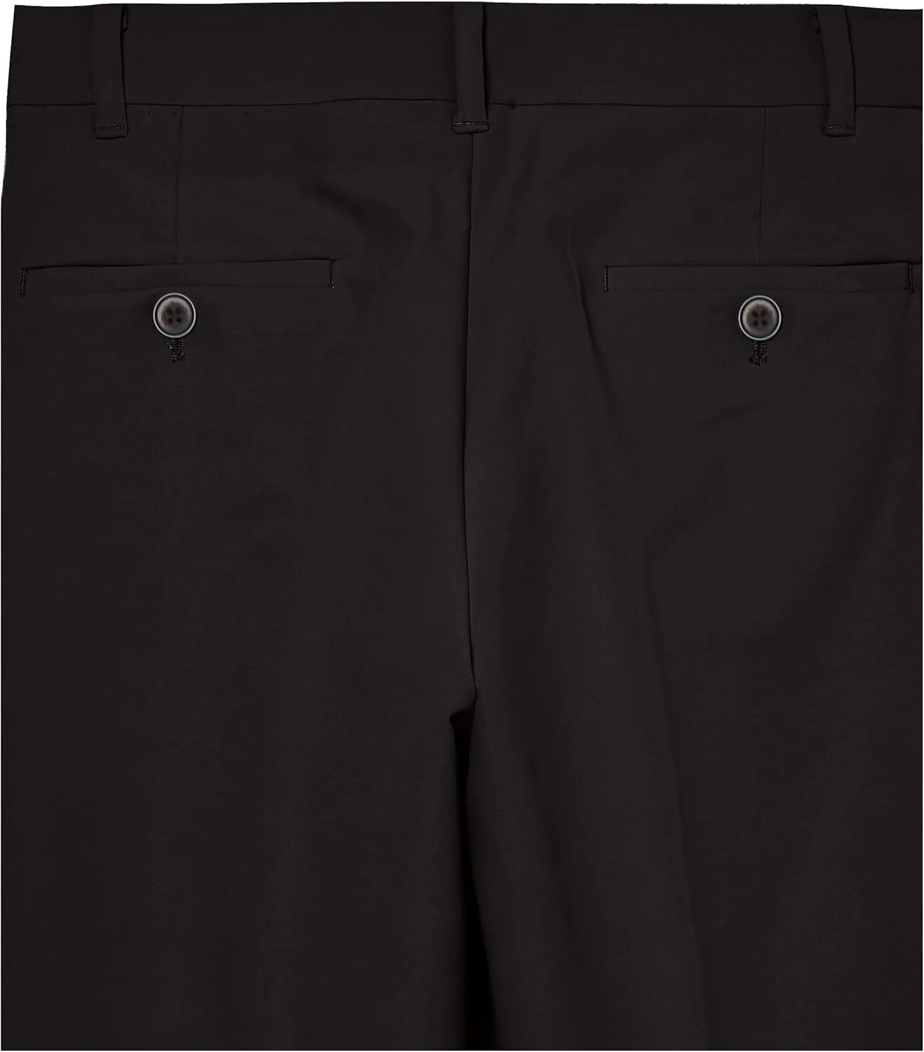 Calvin Klein Boys' Flat Suit Dress Pant, Straight Leg Fit & Hemmed Bottom, Belt Loops & Functional Front Pockets