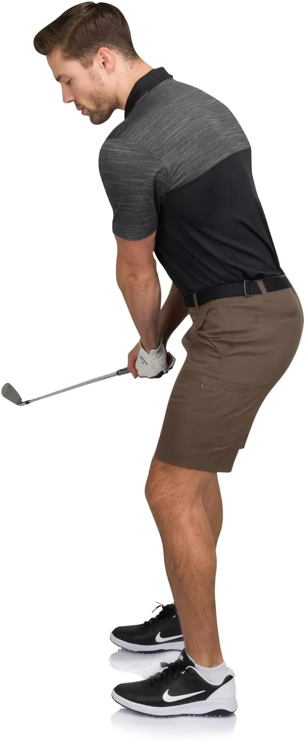 Cargo Golf Shorts for Men - Dry Fit, Large Pockets, Lightweight, Moisture Wicking, 4-Way Stretch