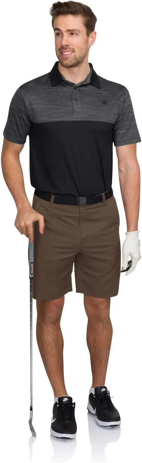 Cargo Golf Shorts for Men - Dry Fit, Large Pockets, Lightweight, Moisture Wicking, 4-Way Stretch