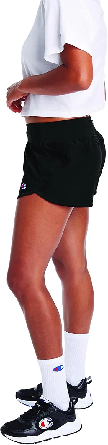 Champion Sport, Moisture Wicking, Lightweight Gym Shorts for Women, C Logo, 2.5"