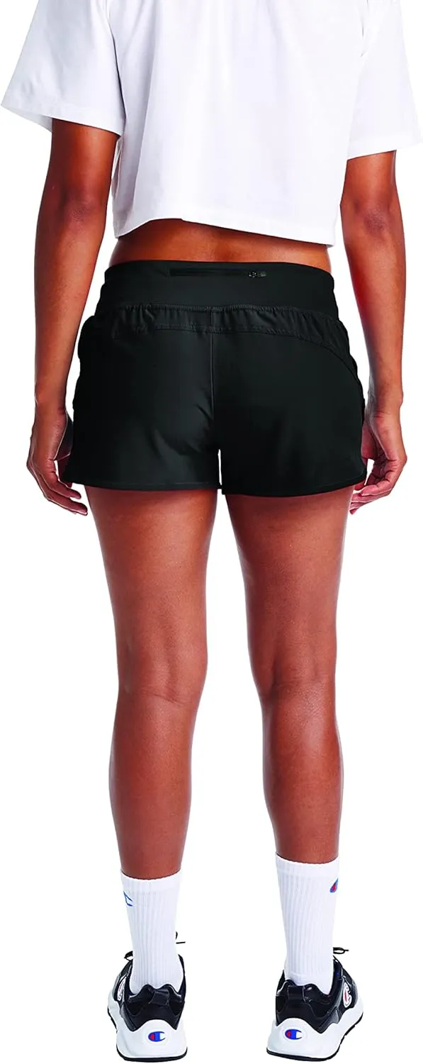 Champion Sport, Moisture Wicking, Lightweight Gym Shorts for Women, C Logo, 2.5"