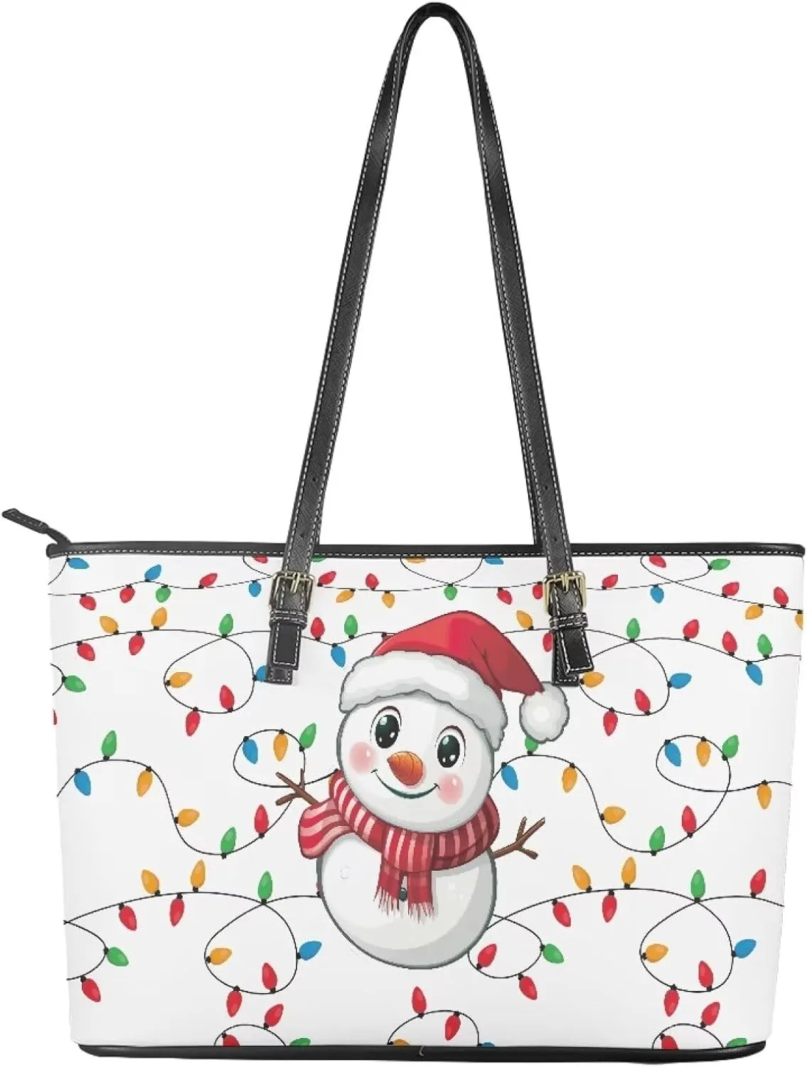 Christmas Tote Handbag for Women Functional Tote Laptop Bag for College Fashion Travel Bag Shoulder Bag