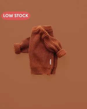 Chunky Knit Sweater | Rust