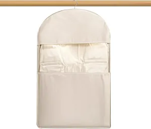 Clothing Organizer Bag - -Compression Garment Bag, Zippered Closet Storage Bag, Storage Bag for Hanging Clothes, Protective Cover for Suits and Dresses with for Organizing Wardrobes in Apartments