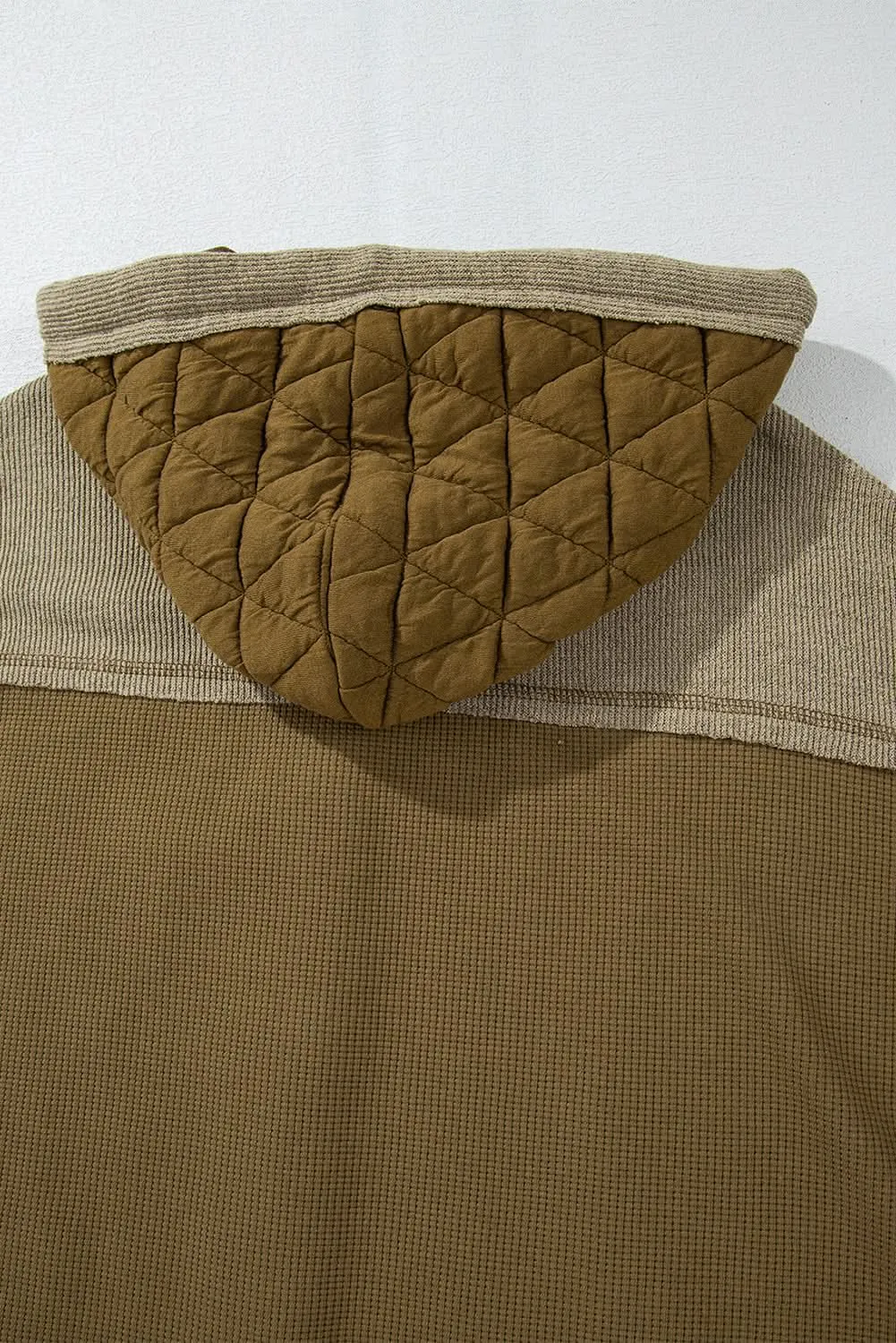 Cozy jungle green hooded jacket