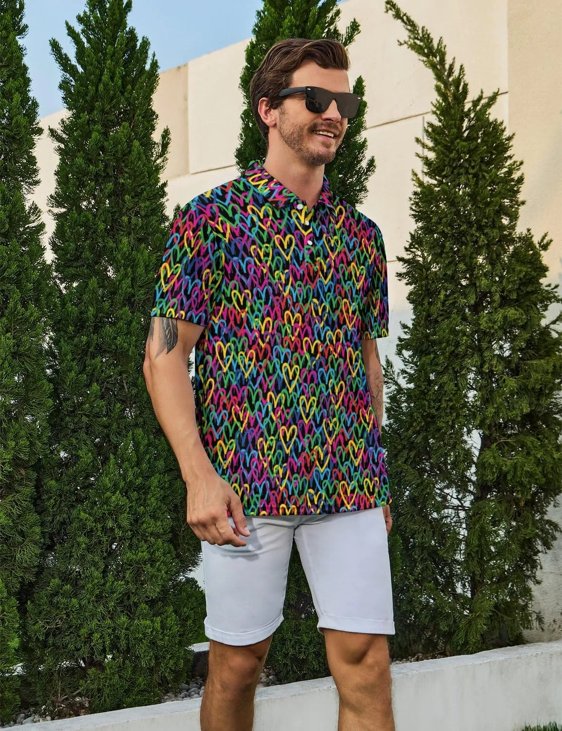 Golf Shirts for Men Short Sleeve Polo Shirt Performance Moisture Wicking Dry Fit Golf Polo Shirts