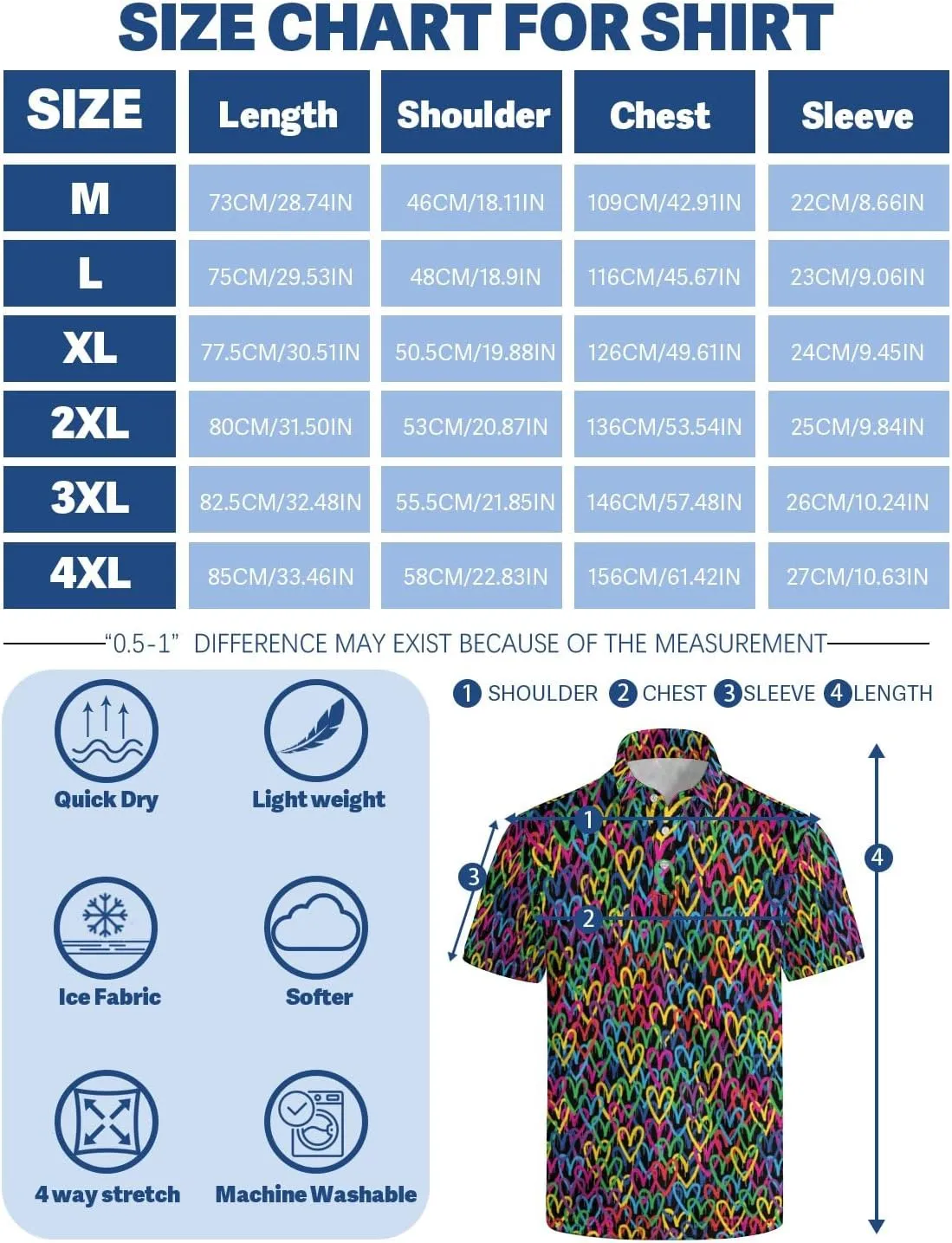 Golf Shirts for Men Short Sleeve Polo Shirt Performance Moisture Wicking Dry Fit Golf Polo Shirts