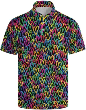 Golf Shirts for Men Short Sleeve Polo Shirt Performance Moisture Wicking Dry Fit Golf Polo Shirts