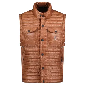 Grenoble 'Ollon' Fabric Gilet Brown