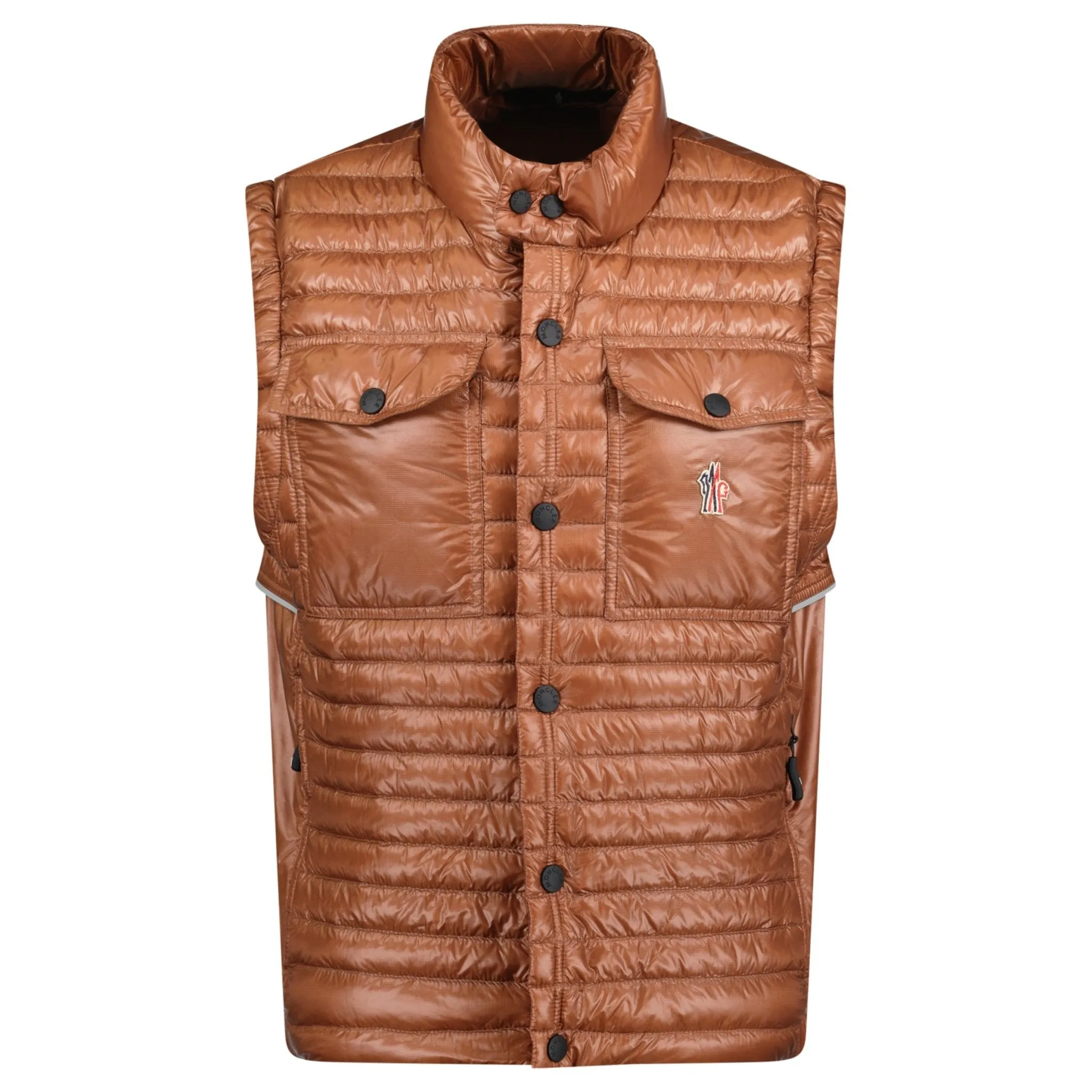 Grenoble 'Ollon' Fabric Gilet Brown