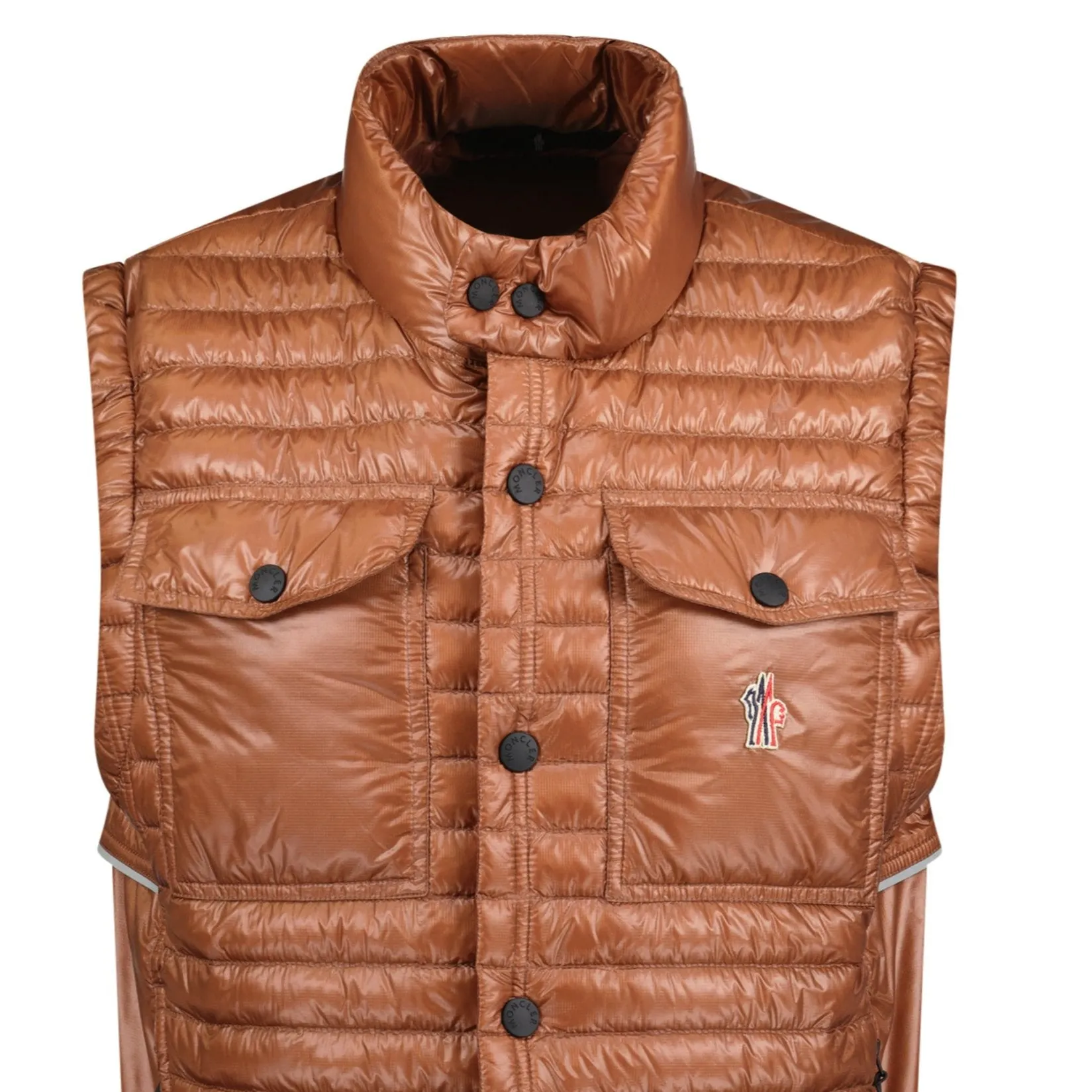 Grenoble 'Ollon' Fabric Gilet Brown