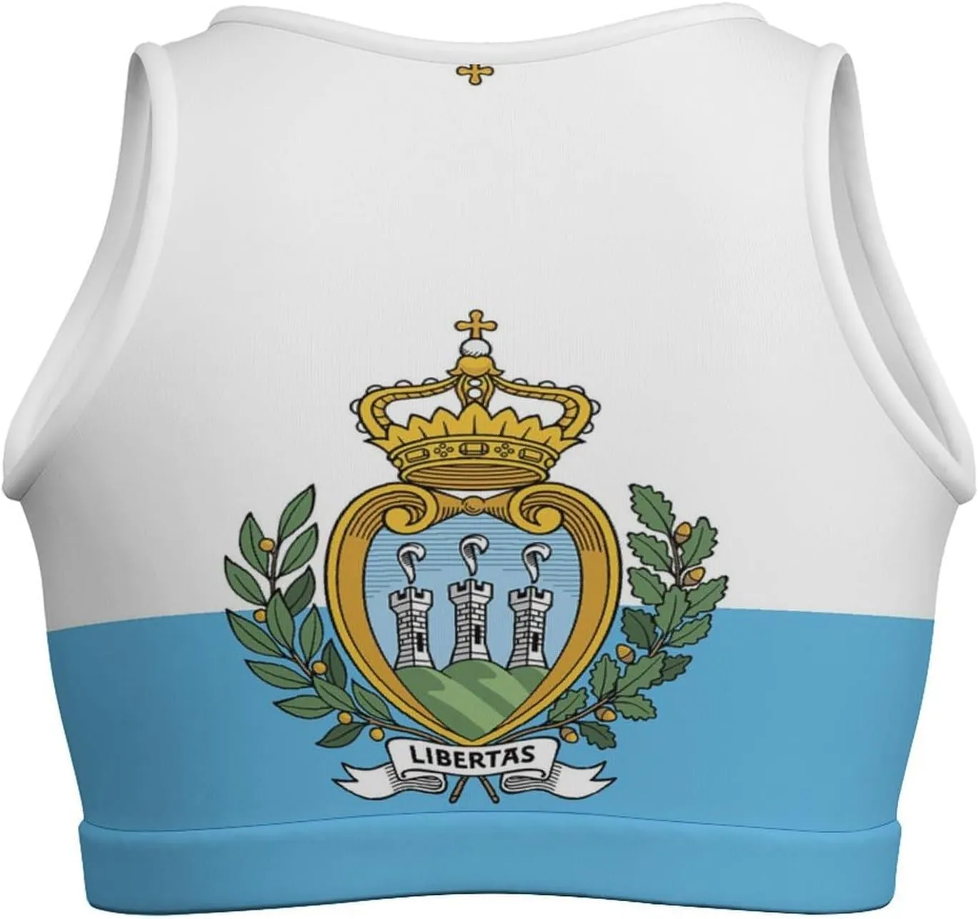 Haiti Flag Crop Tops for Women Workout Cropped Tank Top Soft Camisole Yoga Shirts Athletic Undershirts