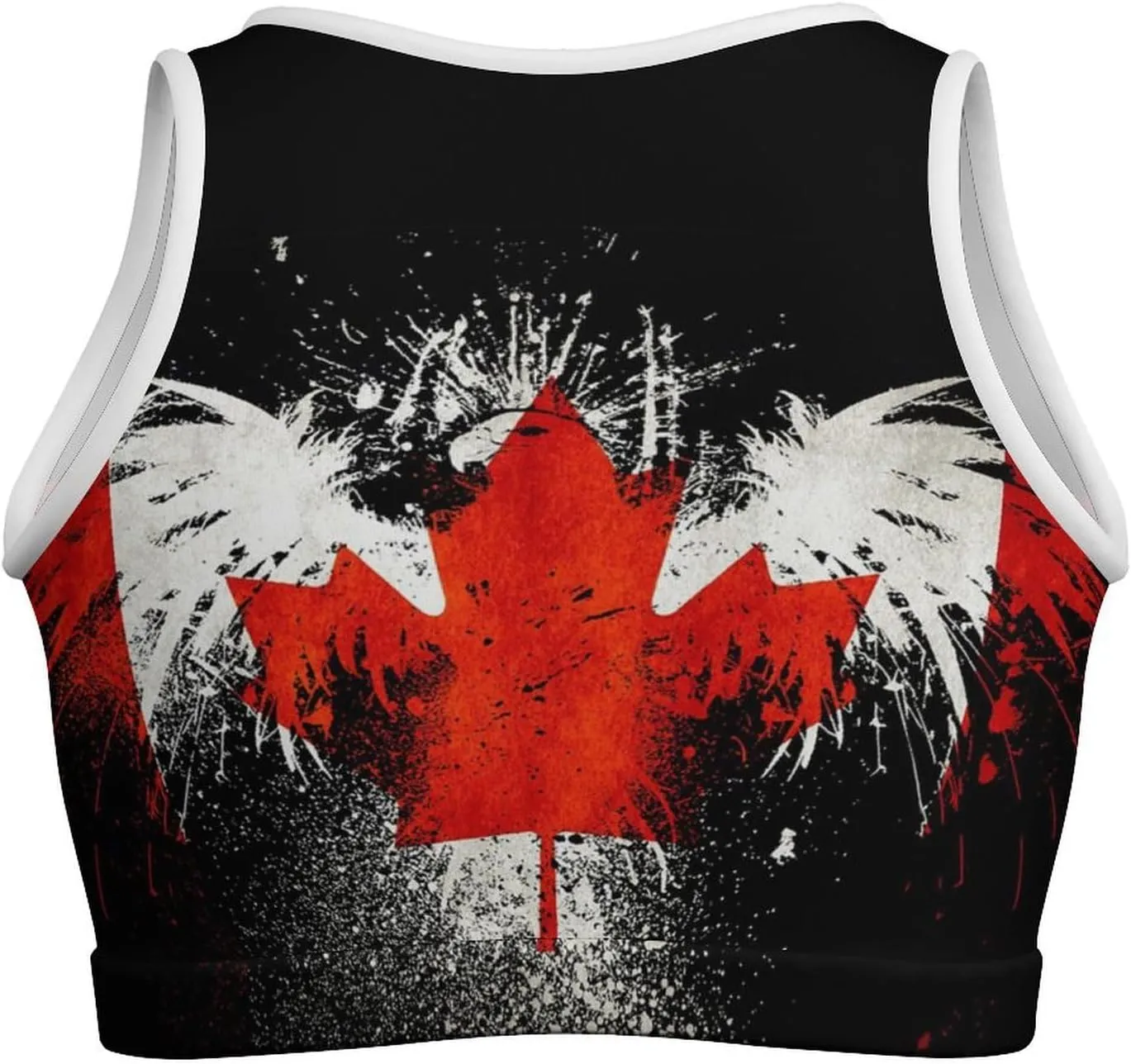 Haiti Flag Crop Tops for Women Workout Cropped Tank Top Soft Camisole Yoga Shirts Athletic Undershirts