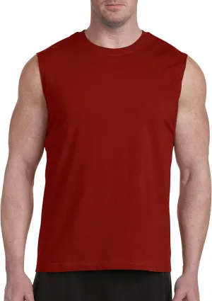 Harbor Bay by DXL Big and Tall Moisture-Wicking Muscle T-Shirt