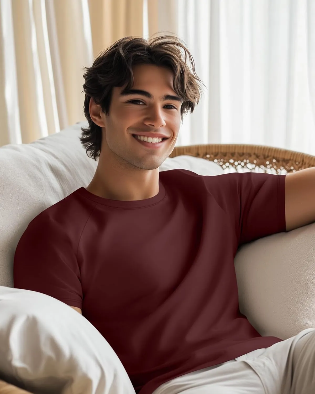 Huukeay 3 Pack Men's Big & Tall Short Sleeve Shirts, Cotton Plus Size Crew Neck Tees Basic Moisture Wicking Summer Solid Tops