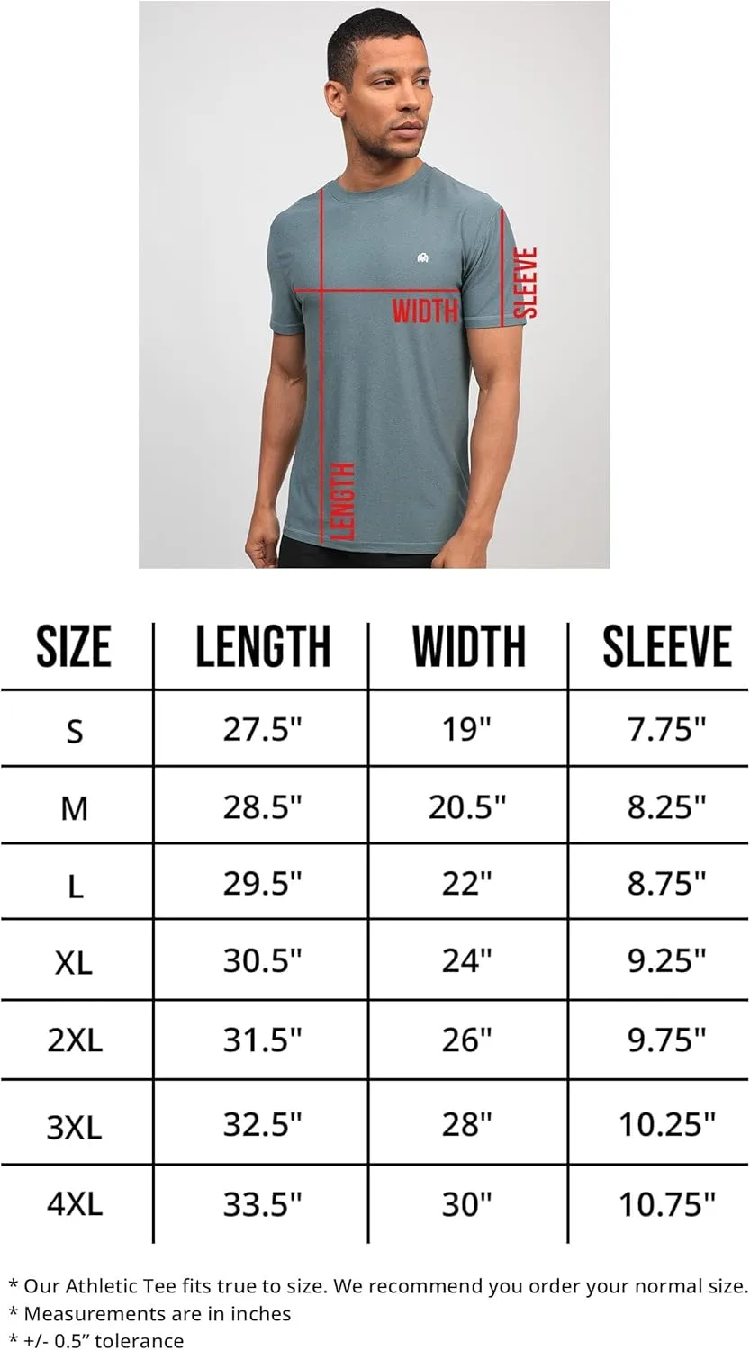 INTO THE AM Premium Workout Shirts for Men - Ultra-Lightweight Athletic Gym Tees S - 4XL