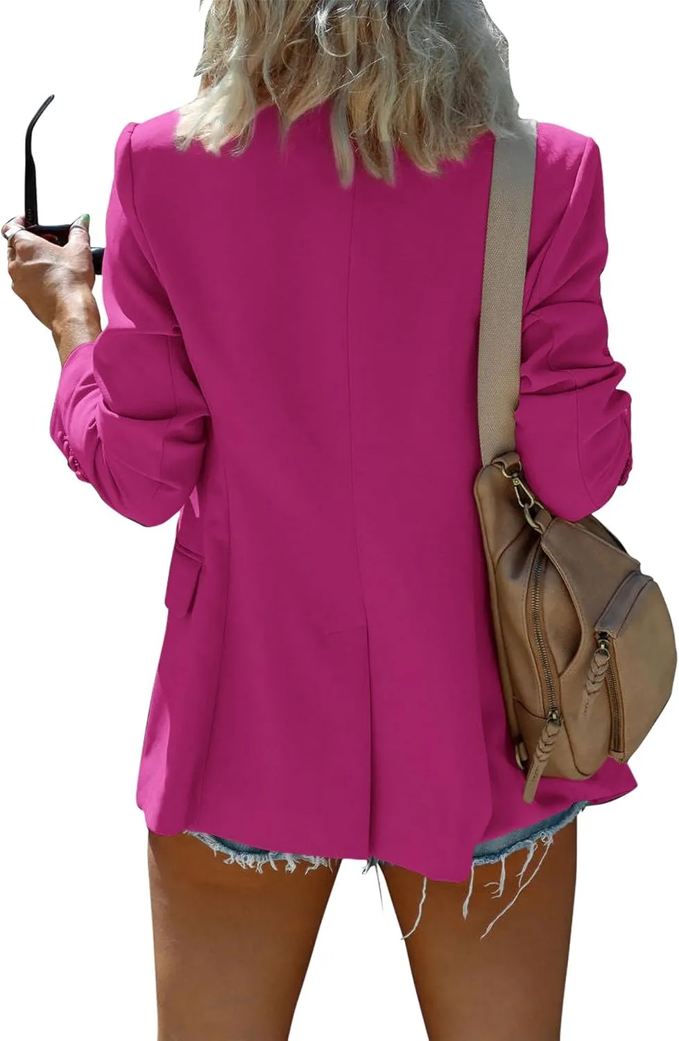 KIRUNDO Womens Blazer 2025 Spring Fall Bussiness Casual Long Sleeve Button Open Front Suit Jackets Work Clothes Pockets