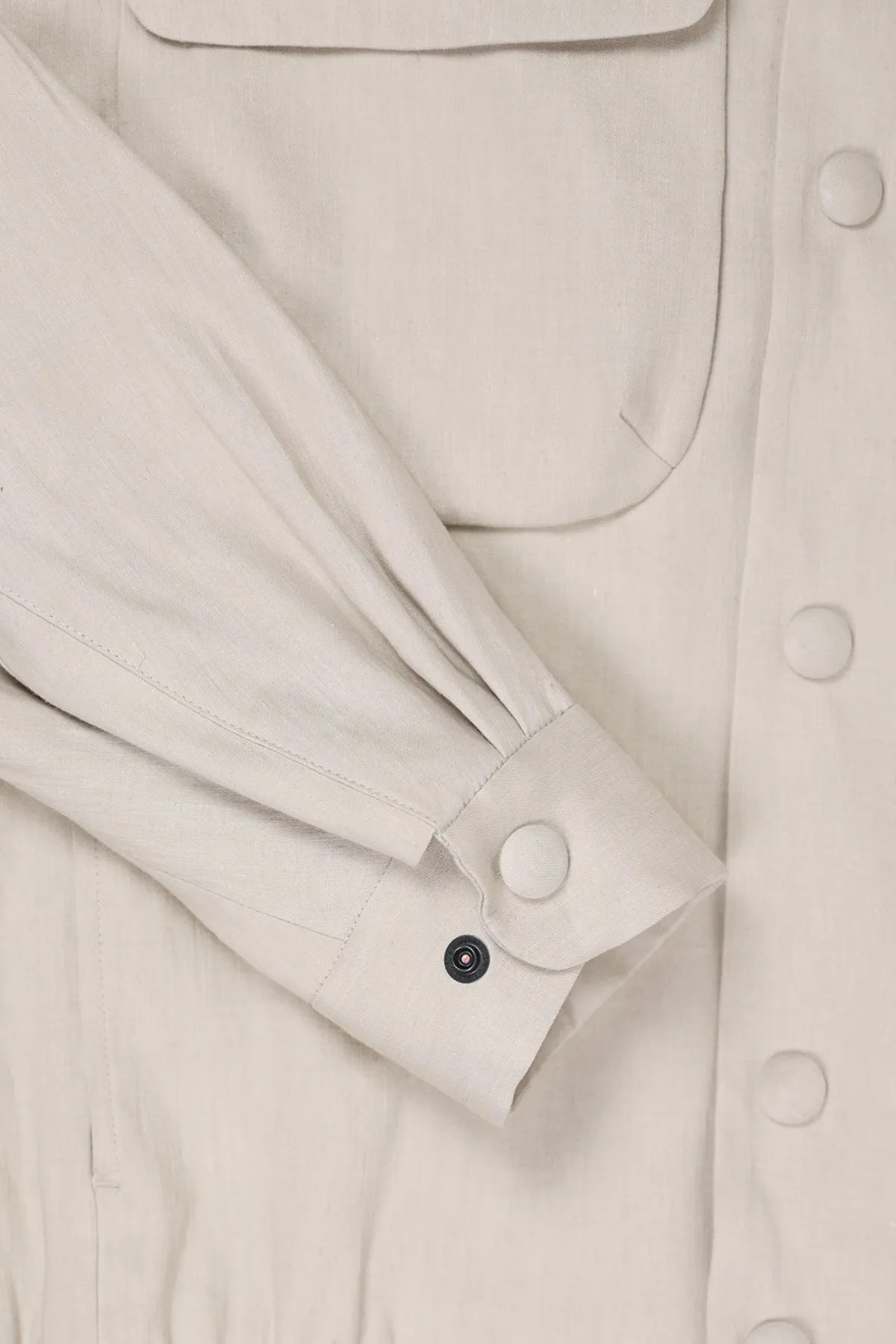 Linen CPO Jacket - Beige