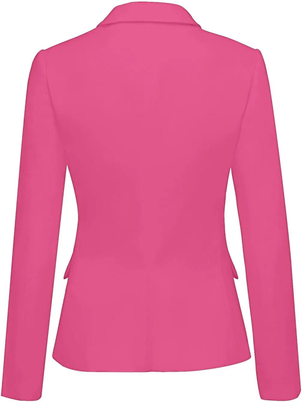 luvamia Women's Long Sleeve Formal Notch Lapel Button Down Blazer Pockets Jacket