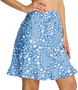 M MOTEEPI Womens 20" Skort Knee Length Ruffle Golf Skirts for Women with Pockets Shorts Dressy Casual Summer