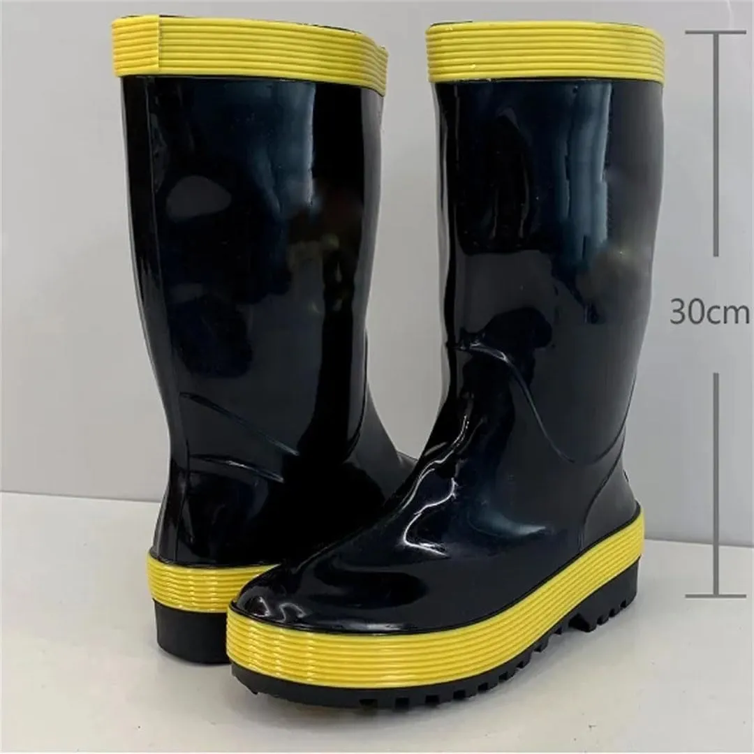 Man Shoes Wear-Resistant Waterproof And Non-Slip Rain Boots Gum Outdoor Low-Heel