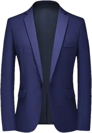 Men's Suit Jacket Business Casual Single Breasted Blazers