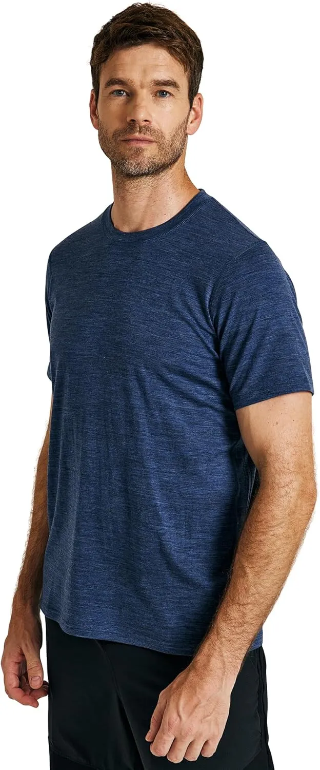 METARINO Mens Merino Wool T-Shirt Short Sleeve Athletic Tees Lightweight Base Layer Undershirt for Running,Workout
