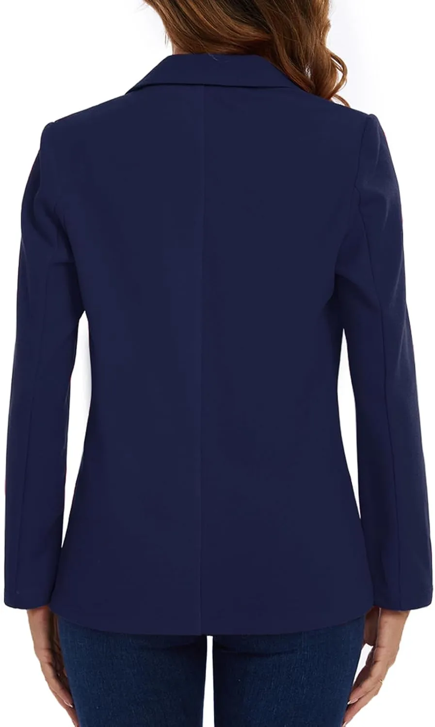 MINTLIMIT Women's Long Sleeve Blazer for Work Casual Lapel 2-Button Open Front Jacket Bussiness Blazers with Pockets