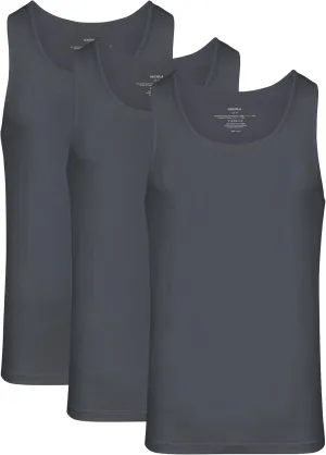 NACHILA Tank Top for Men-Viscose Made from Bamboo, Basic Undershirts 3 Pack Soft Tanks Sleeveless Shirts