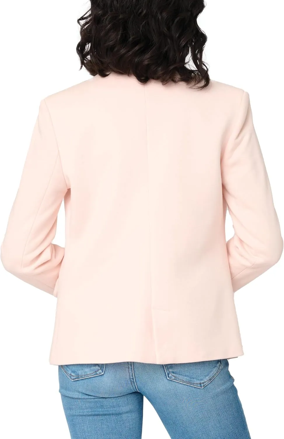 Notch Collar Blazer for Women - Dressy Casual Office Open Front Long Sleeve - Fashion Lined Knit Suit Jacket - (Sizes Vary)