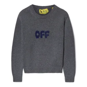 Off-White Kids Arrow Chunky Knit Crewneck