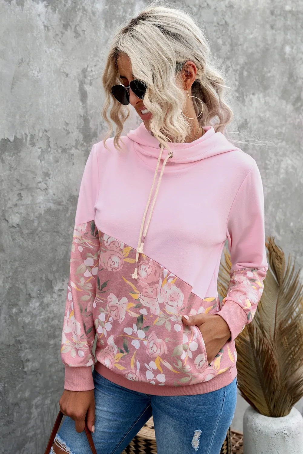 Petals N Pink Vintage Hoodie