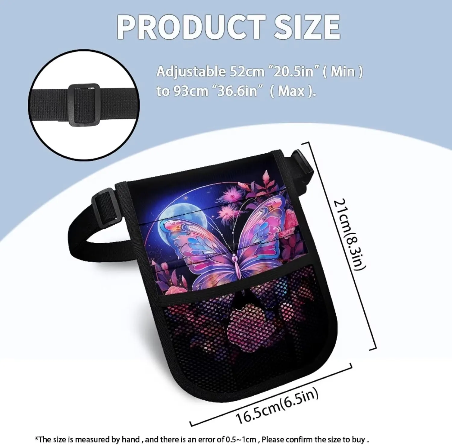 Pink Butterfly Nursing Essentials for Nurses Moon Nursing Student Essentials Waterproof Medical Essential Multi-Functional Thoughtful Designed with Separate Pockets Ample Storage Space, BZT22