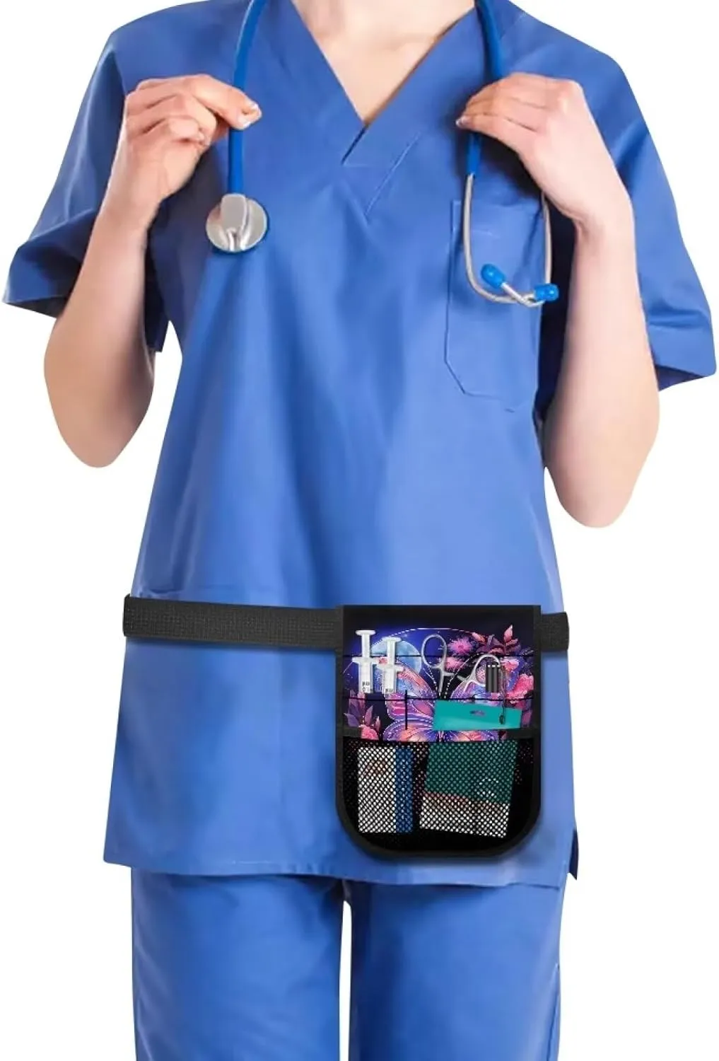 Pink Butterfly Nursing Essentials for Nurses Moon Nursing Student Essentials Waterproof Medical Essential Multi-Functional Thoughtful Designed with Separate Pockets Ample Storage Space, BZT22