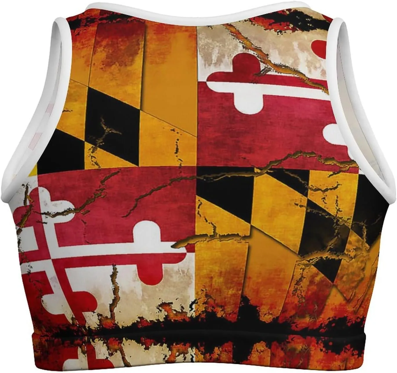 Scotland Flag Crop Tops for Women Workout Cropped Tank Top Soft Camisole Yoga Shirts Athletic Undershirts