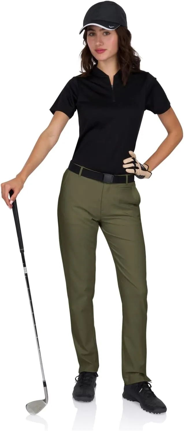 Three Sixty Six Womens Quick Dry Golf Pants - Front Coin Pocket, 4-Way Stretc, Anti-Odor & Moisture Wicking Fabric