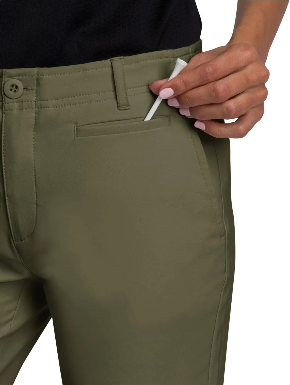 Three Sixty Six Womens Quick Dry Golf Pants - Front Coin Pocket, 4-Way Stretc, Anti-Odor & Moisture Wicking Fabric
