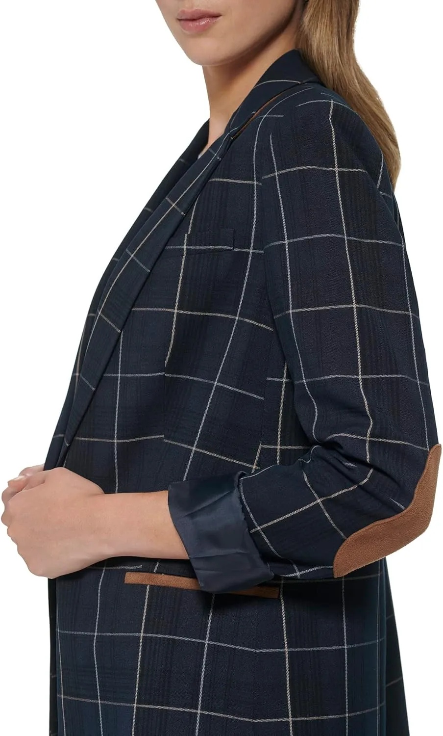Tommy Hilfiger Womens Notched Blazer Jacket