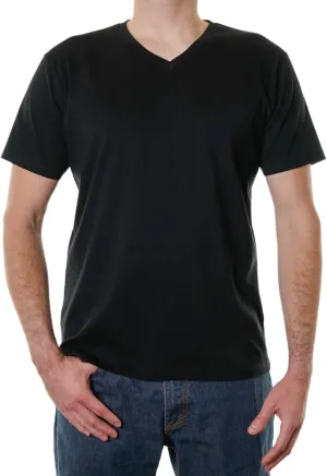 V-Neck 100% Certified Organic Cotton, Soft T-Shirts for Men
